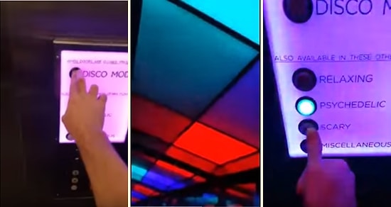 Disko Modu Dahil Birçok Modu Olan Görüp Görebileceğiniz En Eğlenceli Asansör