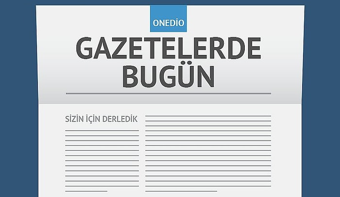 Gazetelerde Bugün | 31 Ekim Cumartesi