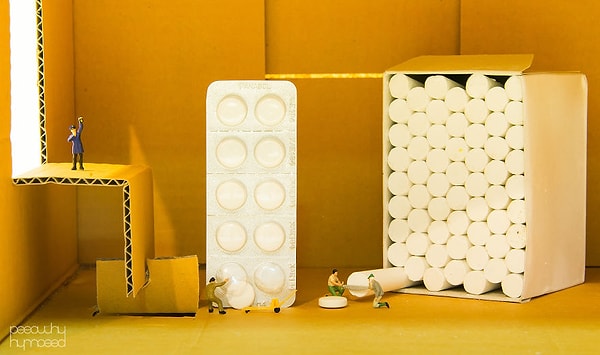 6. И даже таблетки с мелом