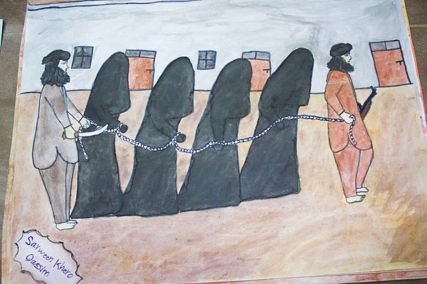 Ezidi kadınların IŞİD tarafından köleleştirilmesi.