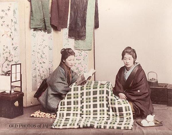 Kış masası olarak bilinen bu geleneksel icat, odaları ayrı ayrı ısıtılan Japon evlerinde kışın ısı kaynağı olarak kullanılıyordu.