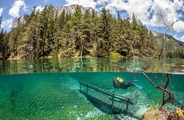 12. Green Lake, Hochschwab Dağları (Avusturya)