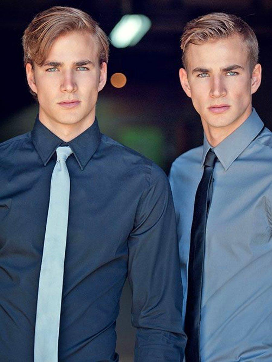Майские близнецы мужчины. Близнецы Твинс братья. Красивые Близнецы парни.