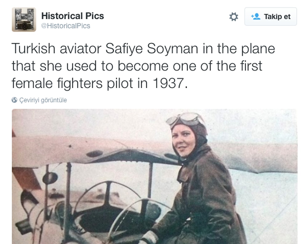 ‘Historical Pics’, Sabiha Gökçen ile Safiye Soyman'ı Karıştırdı