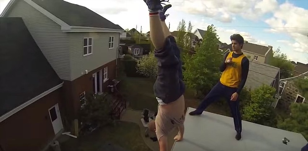 Когда прыжки на батуте переходят на новый уровень