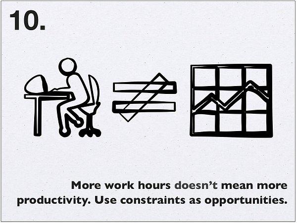 Daha uzun süre çalışmak, daha fazla üreticilik anlamına gelmez. Kısıtlamaları fırsata çevirin.