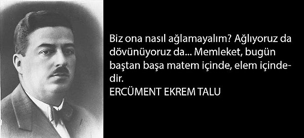 Türk gazeteci, yazar ve siyasetçi Ercüment Ekrem Talu