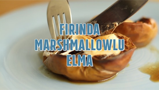 Fırında Marshmallowlu Elma