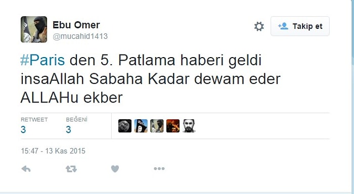 Dünya Paris Saldırılarının Şokunu Yaşarken Saldırıya Sevinen ve Kutlayanlar