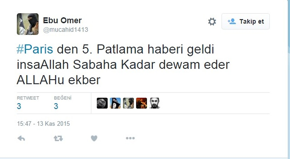 Dünya Paris Saldırılarının Şokunu Yaşarken Saldırıya Sevinen ve Kutlayanlar