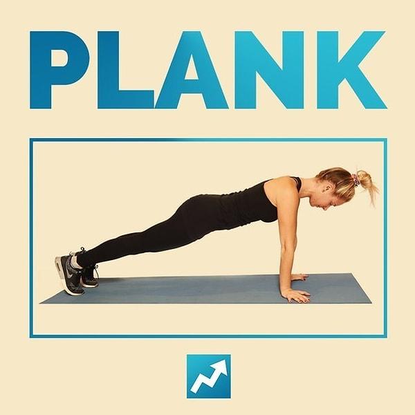 5. Tıpkı şınavda olduğu gibi, tüm yük omuzlarınızda olmasın. Böylece daha uzun süre plank pozisyonunu koruyabilirsiniz.