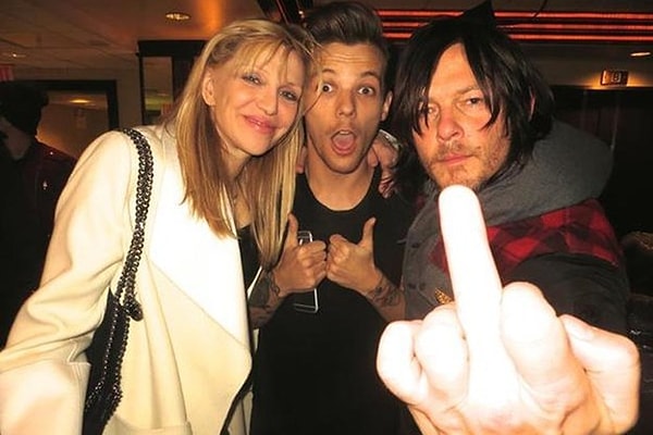 5. Кортни Лав, Луи из One Direction и Норман Ридус