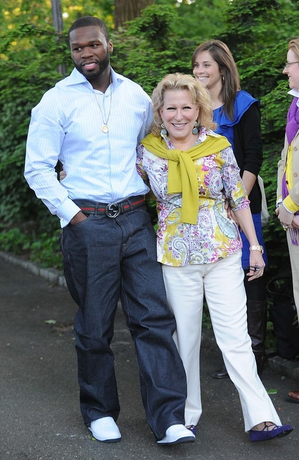 21. 50 Cent и Бетт Мидлер