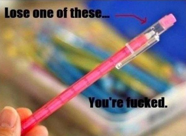 4. Kalem açmaya son veren ve sınıfta statü farkı yaratan ancak bir tanesi kaybolduğunda bir işe yaramayan yumurtlayan kalemler.