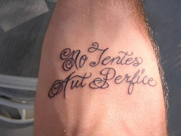 Татуировки в виде надписей