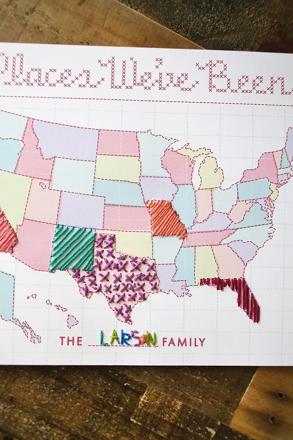 Карты, на которых можно отмечать места, в которых вы побывали
