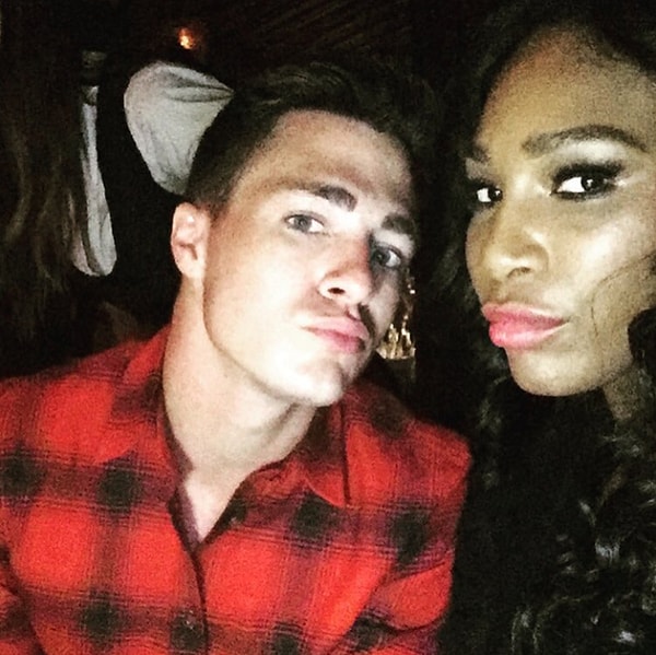 14. Колтон Хейнс и Серена Уильямс сделали совместное селфи.