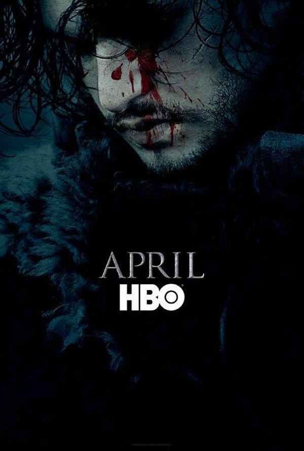 Daha önce HBO tarafından yayınlanan 6. sezon afişi