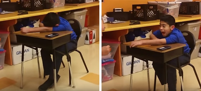 Siz Siz Olun Uyuyan Arkadaşınıza Böyle Bir Şaka Yapmayın!