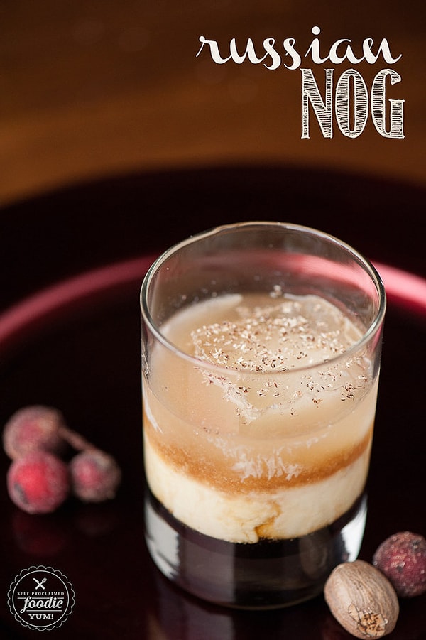 2. Русский Эгг-ног с водкой и мускатным орехом.