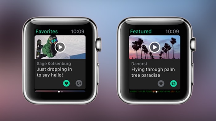 Vine Nihayet Apple Watch İçin İndirmeye Sunuldu