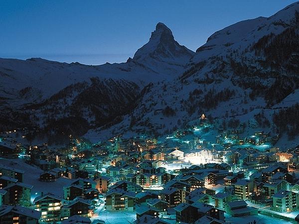10. Alplerin arasında kalmış Zermatt vadisi de hiç yabancı değil.
