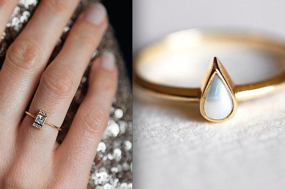 Aşkını Tektaşının Boyutuyla Değil, Kendine Özel Olmasıyla Ölçenler İçin Tasarlanmış 25 Yüzük