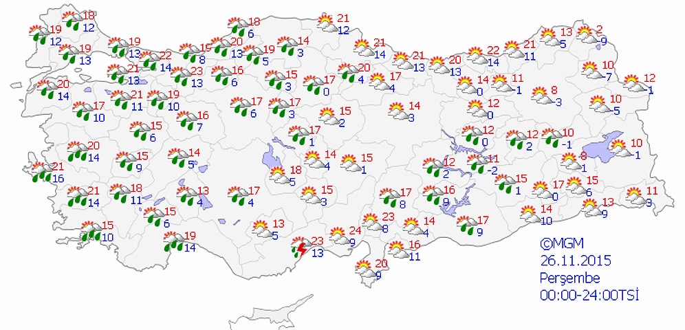 Meteoroloji'den Kuvvetli Yağış ve Rüzgar Uyarısı