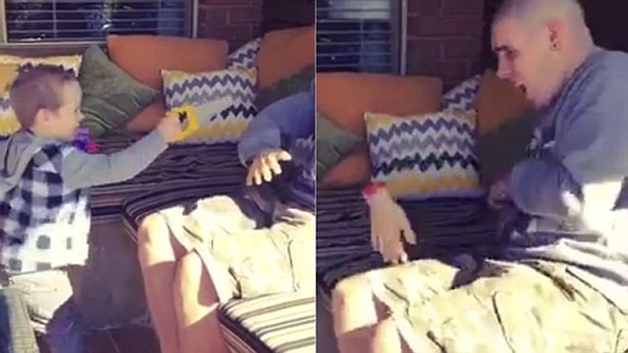 Çocuğuna Tehlikeli Aletlerle Oynamaması Gerektiğini Öğreten Babanın Dayaklık Yöntemi