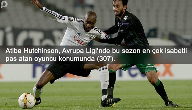 BİLGİ | Avrupa Ligi’nde bu sezon en çok isabetli pas atan oyuncu: Atiba Hutchinson