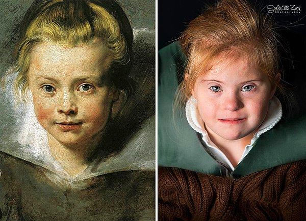 14. Peter Paul Rubens'in "Clara Serena Rubens" tablosu ve minik Belkisa