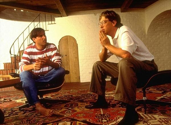 34. Steve Jobs ile Bill Gates, 1991