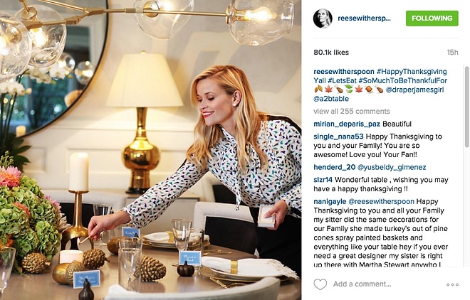 Как знаменитости отпраздновали День Благодарения?