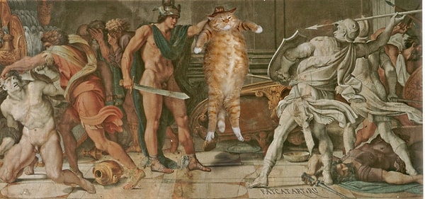 Карраччи, «Персей и кот Финеса»