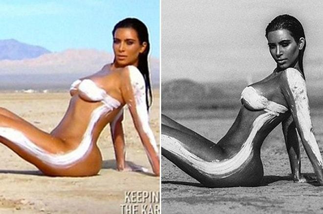 Kendini Kandıranlarda Bugün: Kardashian'ın "Çöl" Adlı Fotoğraf Çekimi Herkesi Kızdırdı!
