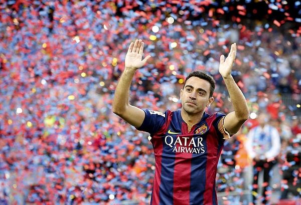 12. Xavi, Barcelona'ya Veda Etti