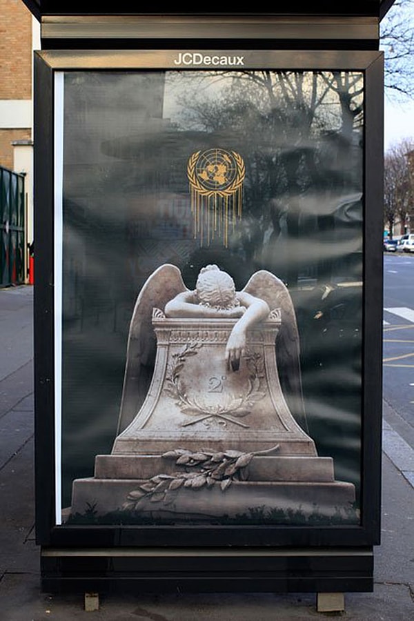 10. Ангел смерти под логотипом ООН