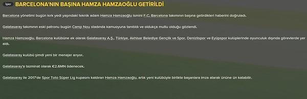 13. Alt lig köşelerinde sürünürken Hamza Hamzaoğlu'nun başarılarına tanık olabilir,