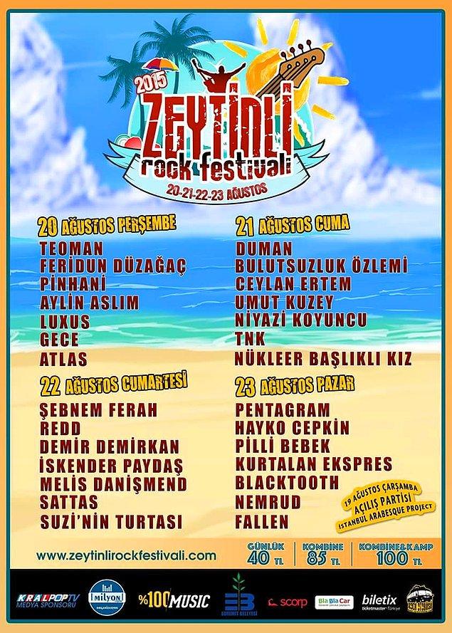 9. Zeytinli Rock Festivali 2015