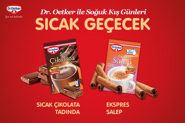 En iyisini sona sakladık! Dr. Oetker’in Sıcak Çikolata Tadında ve Ekspres Salep’i sayesinde, bu kış tüm tahminlerden daha sıcak geçecek!