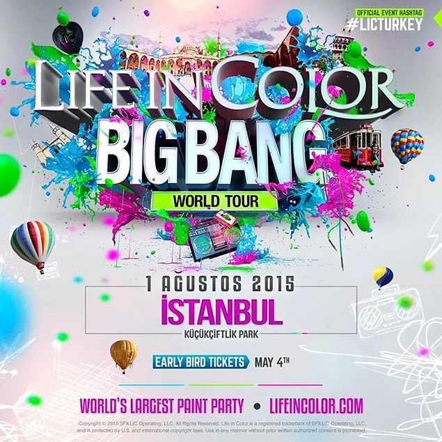 17. Dünyanın en renkli partisi Life in Color, 2015 yılında bir kez daha Türkiye'deydi | Ağustos 2015