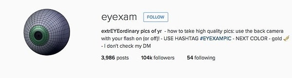 @Eyexam – один из аккаунтов Инстаграма с очень необычным содержанием…