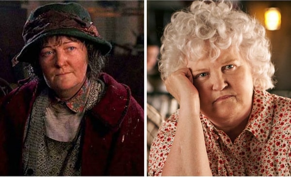 15. Omzundaki güvercinlerle hatırladığımız tuhaf kadını canlandıran Brenda Fricker, beyazlayan saçları hariç sanki hala aynı gibi.