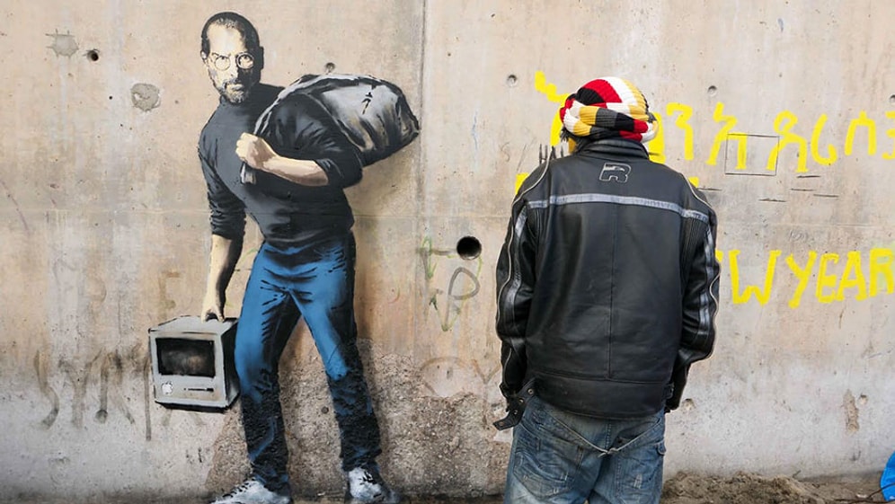 Banksy'den Suriyeli Bir Sığınmacığının Oğlu: Steve Jobs...