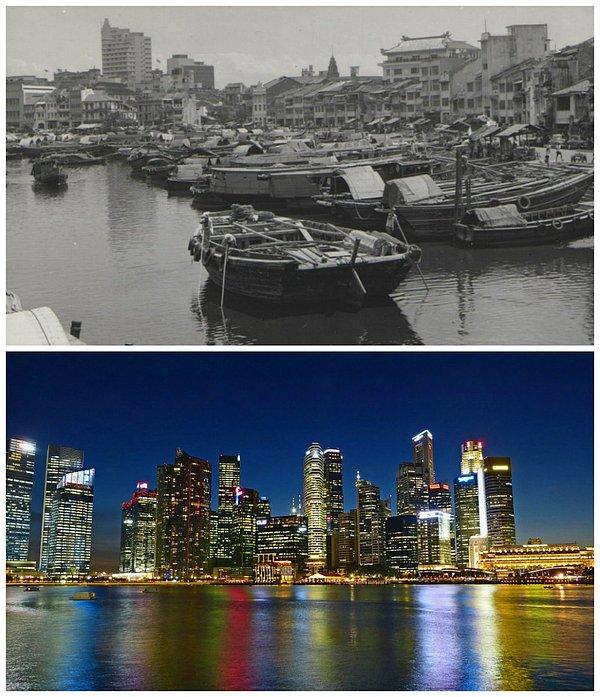 1. İşte 1960'ların Singapur'u ve günümüz...