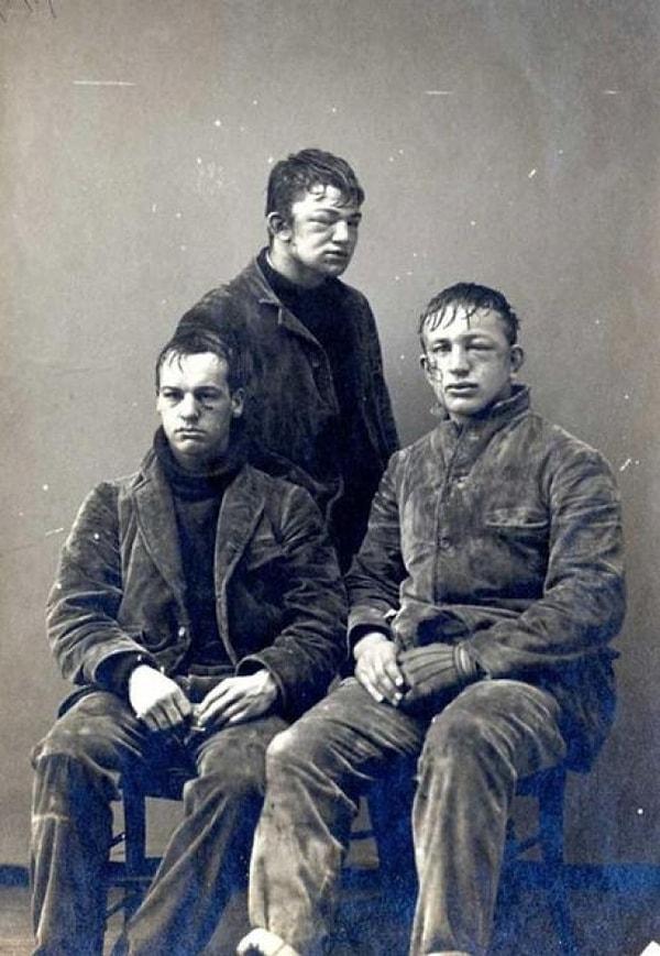 5. Bir kar topu savaşının ardından Princeton Üniversitesi öğrencileri. 1893.