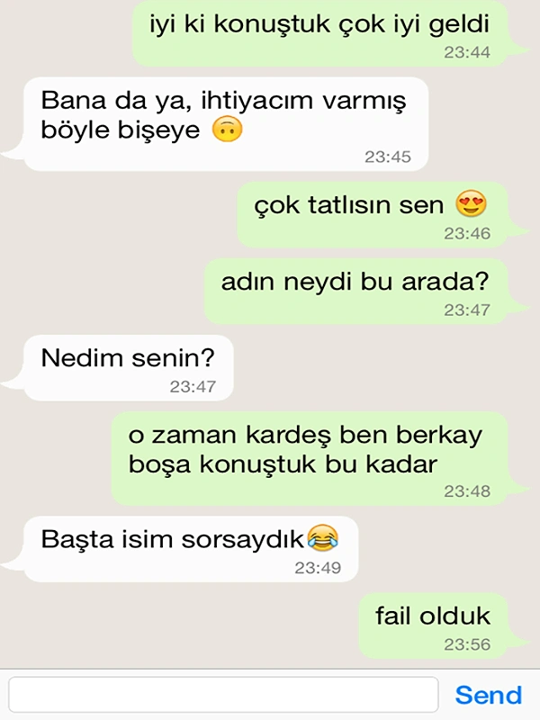 ilginc whatsapp yazismalari