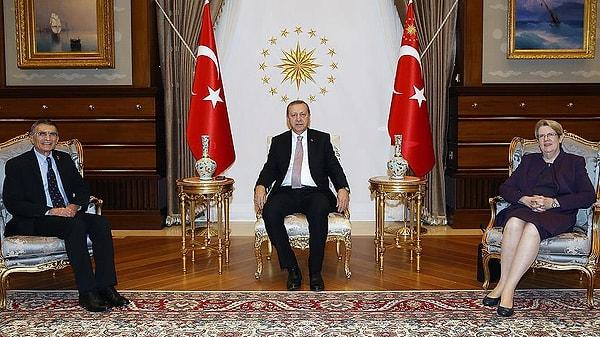 Cumhurbaşkanı Erdoğan, Aziz Sancar'ı kabul etti