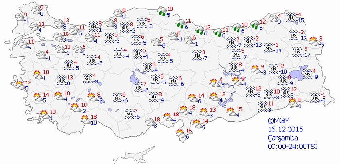 Meteoroloji'den Sis, Buzlanma ve Fırtına Uyarısı