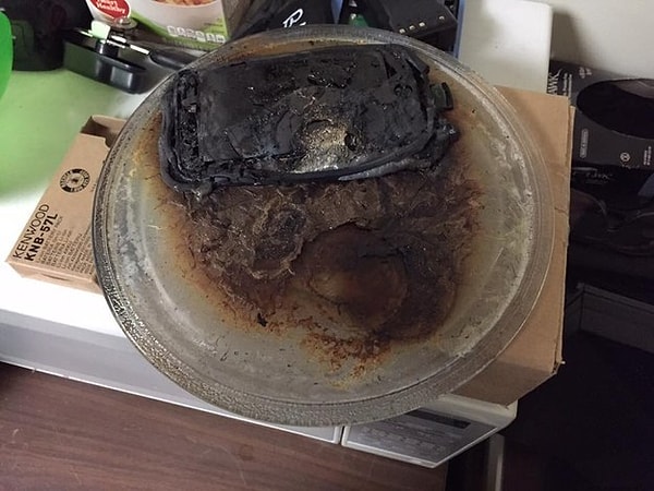 4. Наивная душа, верящая, что микроволновка способна зарядить ее телефон.